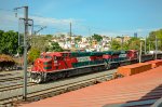 FXE ES44AC Locomotive leading a train